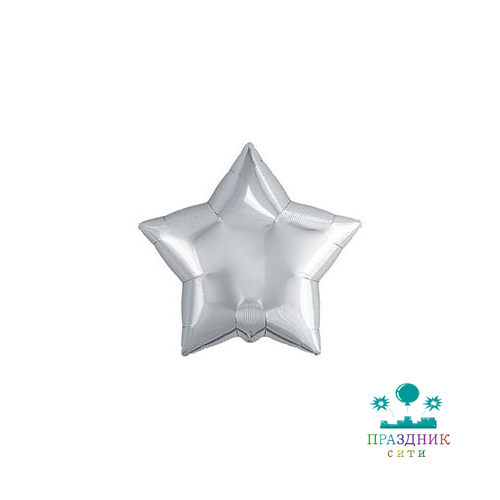 ШАР (Фольга) Р Б/РИС ЗВЕЗДА 75 in Металлик Silver