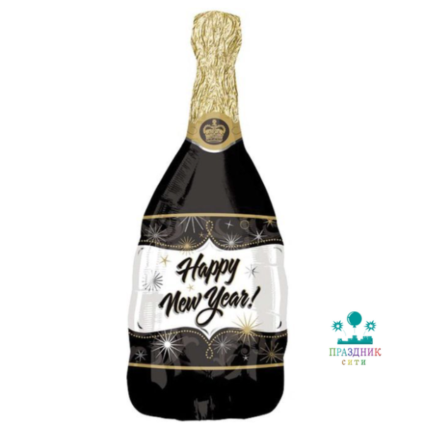 ШАР (Фольга) ФИГУРА 33 in Бутылка шампанского НГ