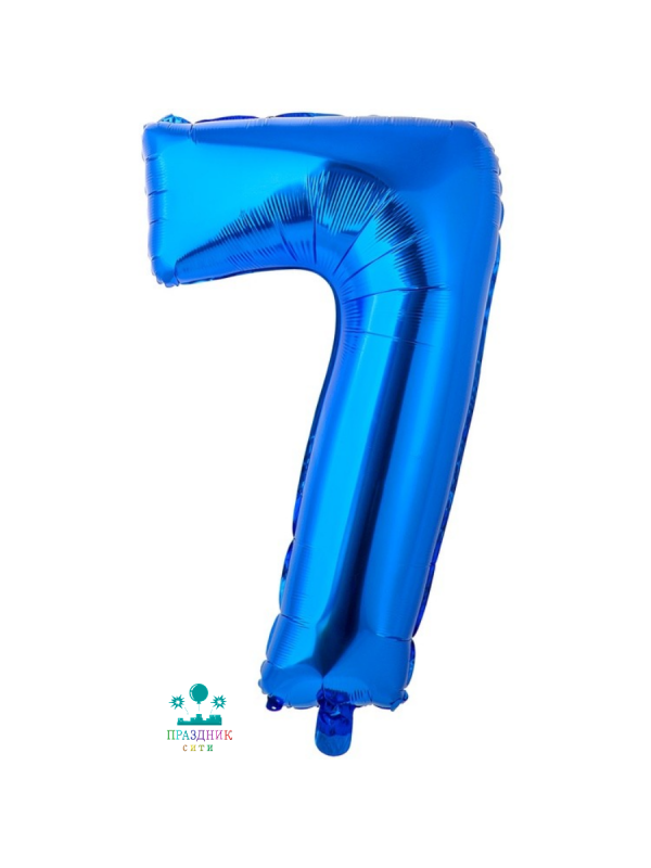 ШАР (Фольга) К ЦИФРА 7 40 in Blue
