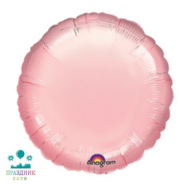 ШАР (Фольга) А Б/РИС КРУГ 18 in Металлик Pink