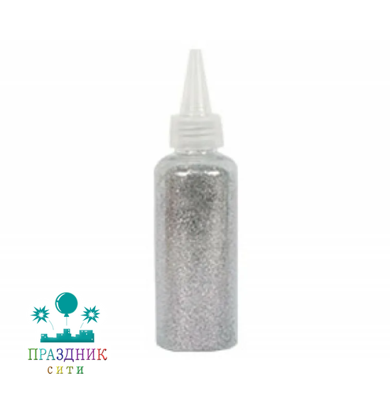 БЛЕСТКИ ПОРОШОК для декора Серебро 90гр