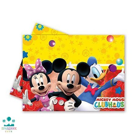 СКАТЕРТЬ п/э Микки игривый 1,2х1,8м/Р