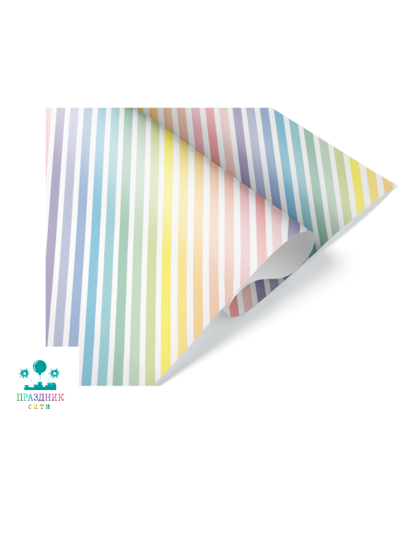 БУМАГА Радужные полоски, 70 х 100 см