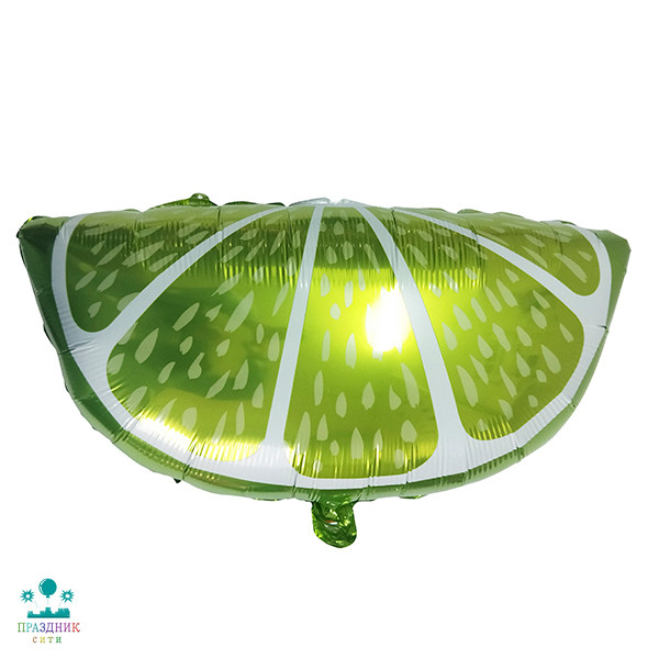 ШАР (Фольга) ФИГУРА 25 in Лайм долька