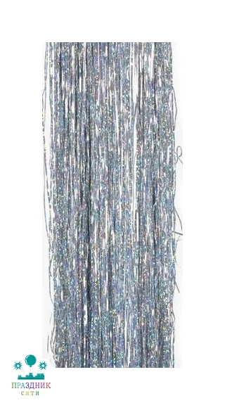 ДОЖДИК из фольги серебро 1,5м