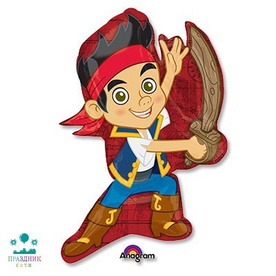 ШАР (Фольга) А ФИГУРА 90 in Пират Джейк с саблей