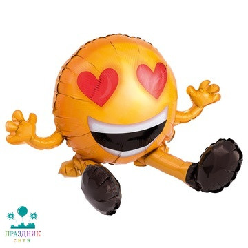 ШАР (Фольга) Улыбка влюбленная Сидячая