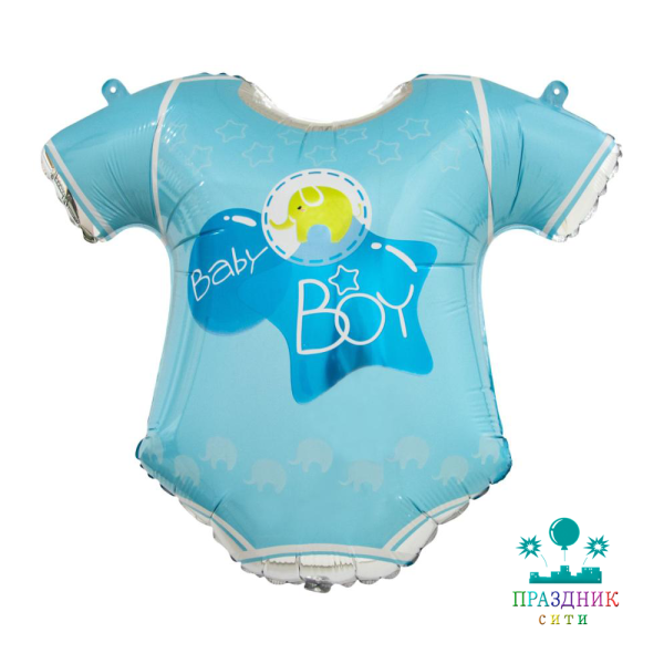 ШАР (Фольга) ФИГУРА 35 in Боди для малыша мальчика, голубой
