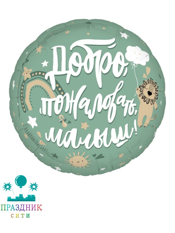 ШАР (Фольга) 19 in Добро пожаловать Малыш