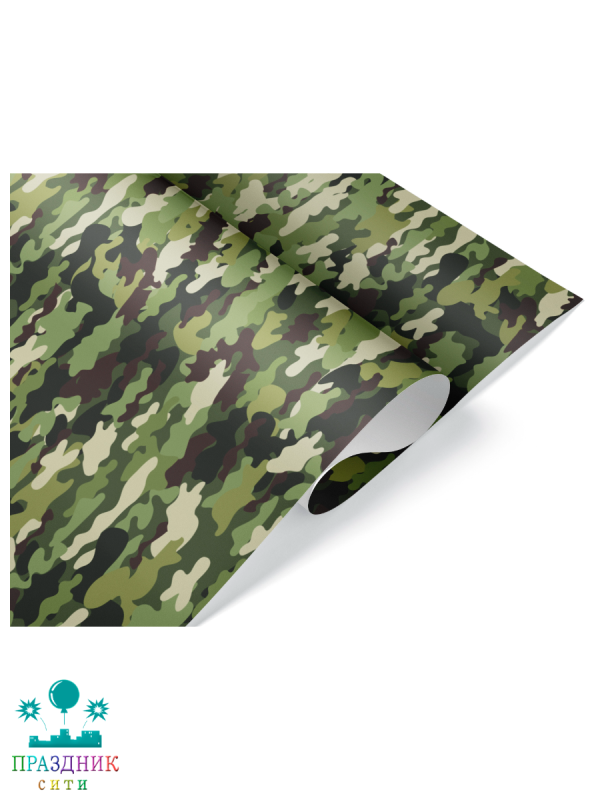 БУМАГА Камуфляж, 100см х 70см