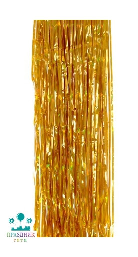 ДОЖДИК из фольги золото 1.5м