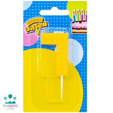 СВЕЧА-ЦИФРА 7 Конструктор 4,5см