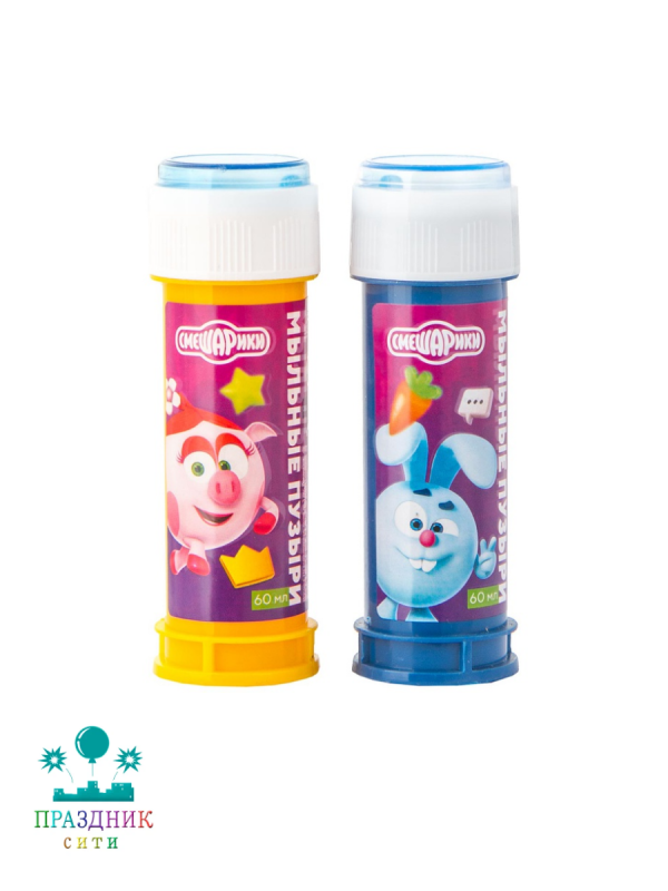 МЫЛЬНЫЕ ПУЗЫРИ Смешарики Яркие 60мл