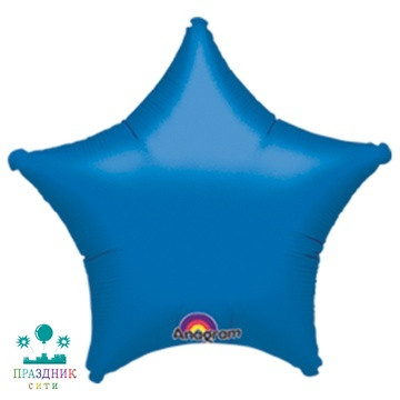 ШАР (Фольга) А Б/РИС ЗВЕЗДА 19 in Металлик Blue