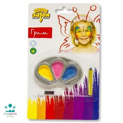 ГРИМ Бабочка 3 цв 5,4гр +карандаш +аппл