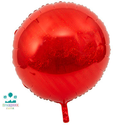 ШАР (Фольга) Ф Б/РИС БЛЕСК КРУГ 110 in Red