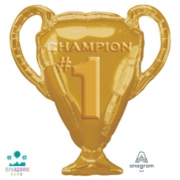 ШАР (Фольга) А ФИГУРА 70 in Кубок чемпиона золотой