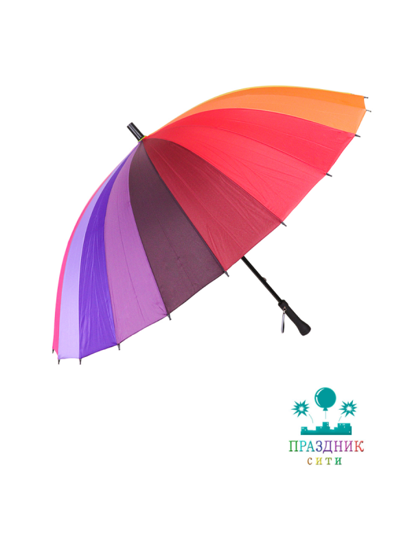 ЗОНТ-трость Радуга 65 см 24 спиц
