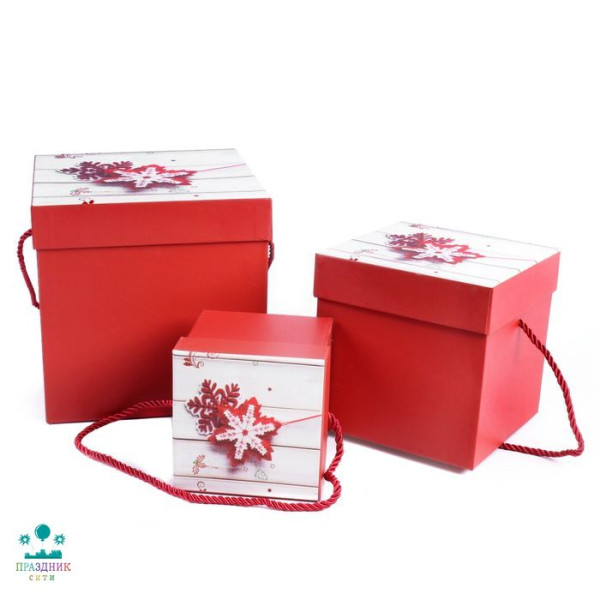 КОРОБКА СНЕЖИНКИ куб 17Х17Х18