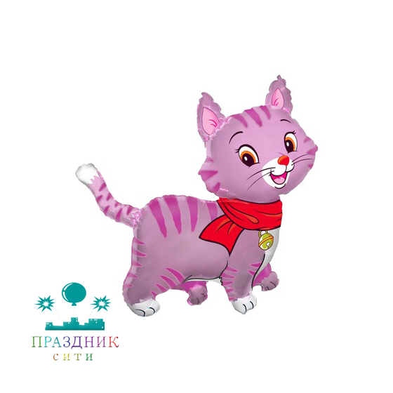 ШАР (Фольга) Ф ФИГУРА 70 in Кошечка с шарфом