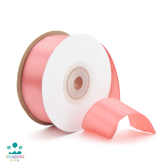 ЛЕНТА атлас 5,0 см розовое золото