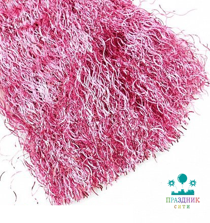 ДОЖДИК из фольги Волна розовый 0,5м