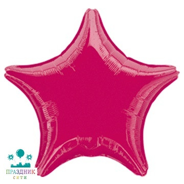 ШАР (Фольга) А Б/РИС ЗВЕЗДА 19 in Металлик Burgundy