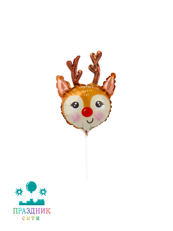 ШАР (Фольга) Мини ФИГУРА Олень голова