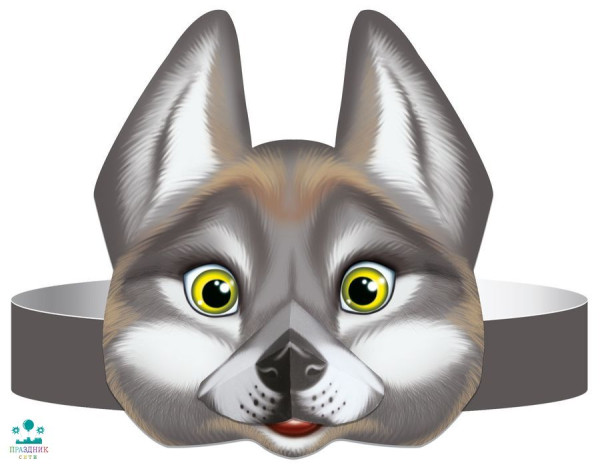 МАСКА-ОБОДОК ВОЛК