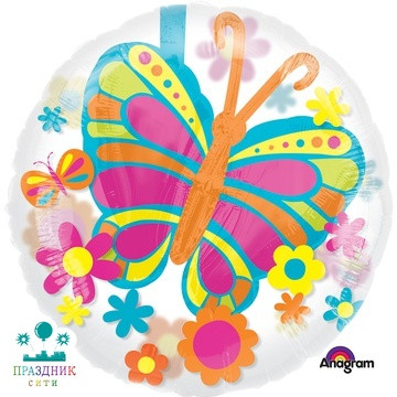 Шар (Фольга) А ДЖАМБО 110 in ИНСАЙДЕР Бабочка P60