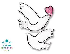 ШАР (Фольга) А ФИГУРА 75 in Голуби свадебные