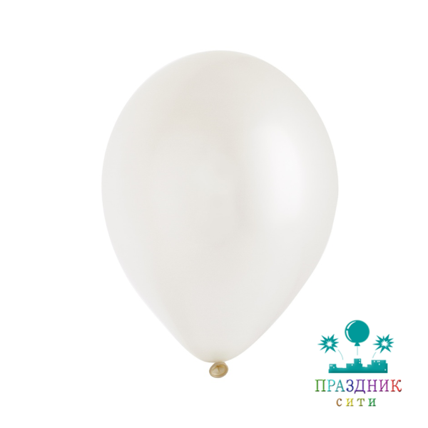 ШАР (латекс) Е 10" Металлик White