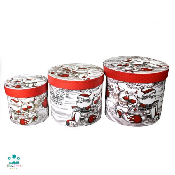 КОРОБКА Дед мороз на мотоцикле, цилиндр H15ХD14,6СМ