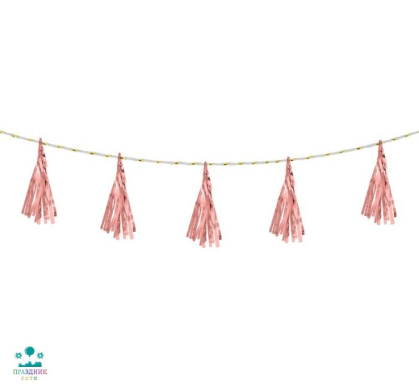 ЛЕНТА тассел, набор 5 шт., цвет светло-розовый