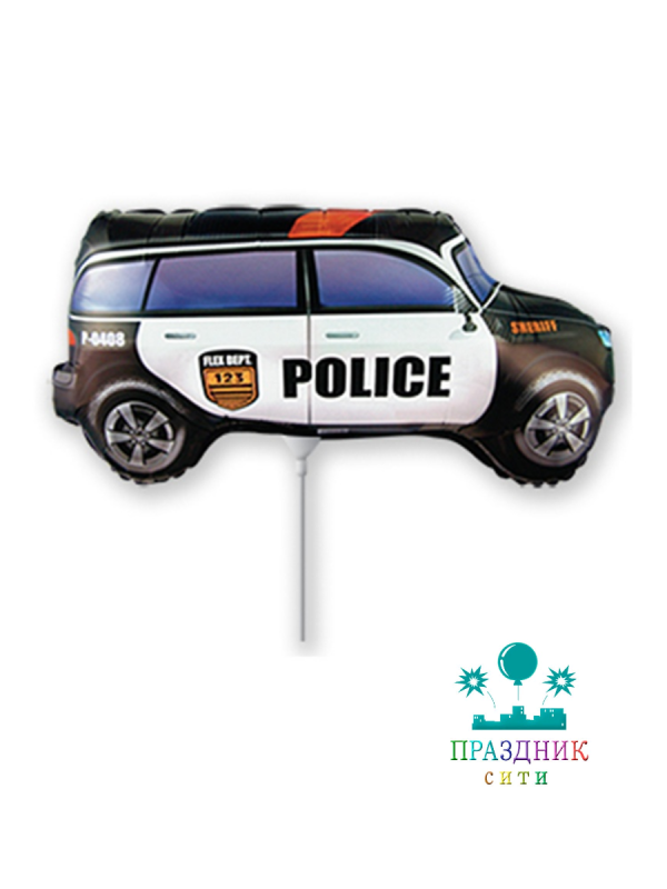 ШАР (Фольга) Мини ФИГУРА Машина Полиция