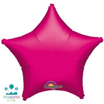 ШАР (Фольга) А Б/РИС ЗВЕЗДА 19 in Металлик Fuchsia