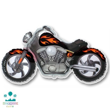 ШАР (Фольга) Ф ФИГУРА 50 in Мотоцикл черный