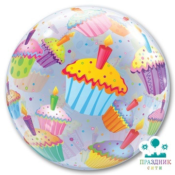 ШАР П BUBBLE 115 in Кексы Разноцветные