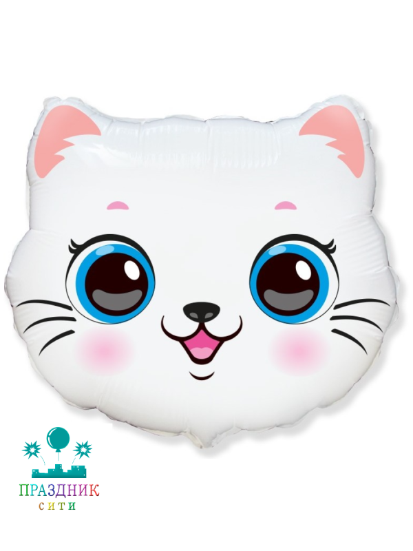 ШАР (Фольга) Мини ФИГУРА Голова Милый Котенок