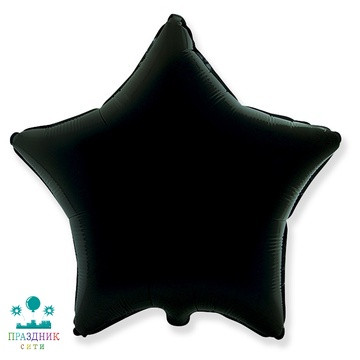 ШАР (Фольга) Ф Б/РИС ЗВЕЗДА 18 in Пастель Black