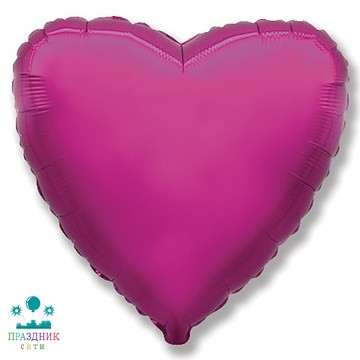 ШАР (Фольга) Ф Б/РИС СЕРДЦЕ 18 in Металлик Purple