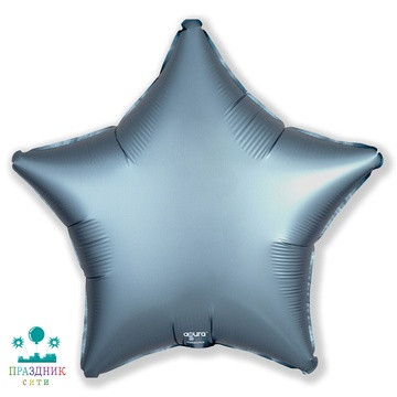 ШАР (Фольга) Ф Б/РИС ЗВЕЗДА 18 in Сатин Steel Blue