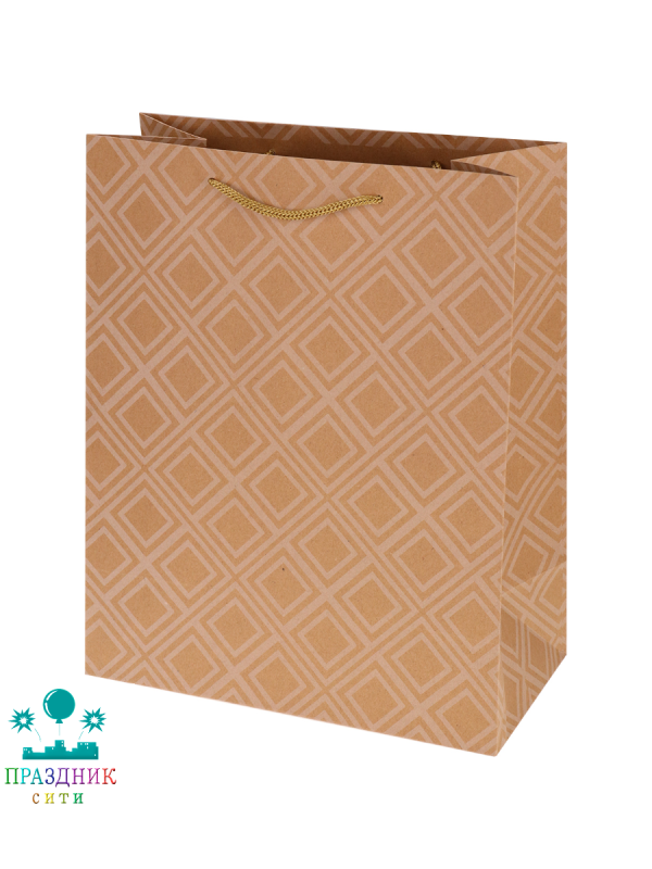 ПАКЕТ Ромбы 26,4х32,7х13,6 см