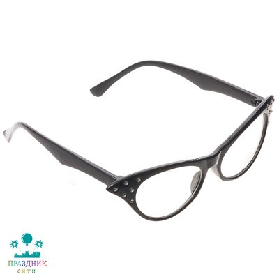 ОЧКИ Винтаж со стразами черные
