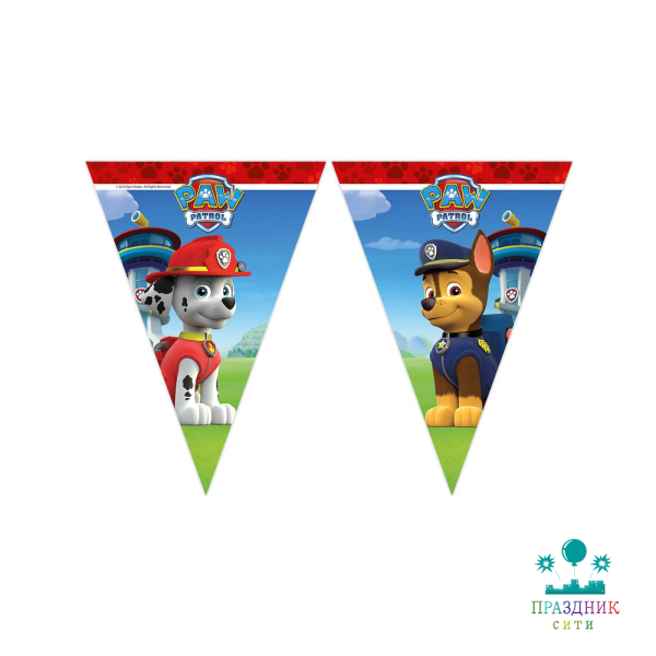ГИРЛЯНДА вымпел Щенячий Патруль 2,3м