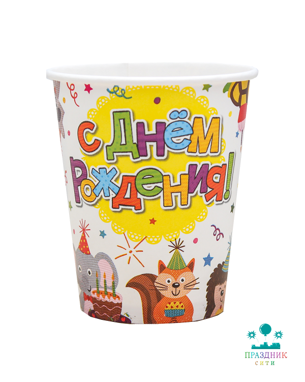СТАКАН СДР Праздник у зверят 6шт