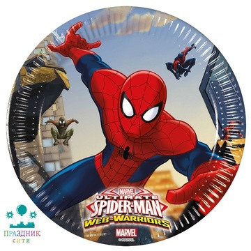 ТАРЕЛКА Человек-Паук Великий 20см 8шт