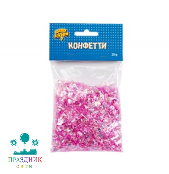 КОНФЕТТИ Микс перламутр розовый 20гр