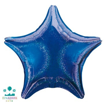 ШАР (Фольга) А Б/РИС БЛЕСК ЗВЕЗДА 19 in Blue
