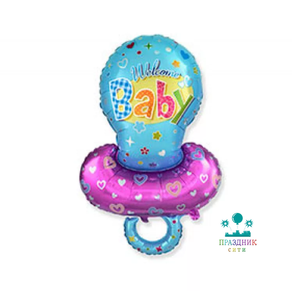 ШАР (Фольга) Ф ФИГУРА 70 in Соска голубая